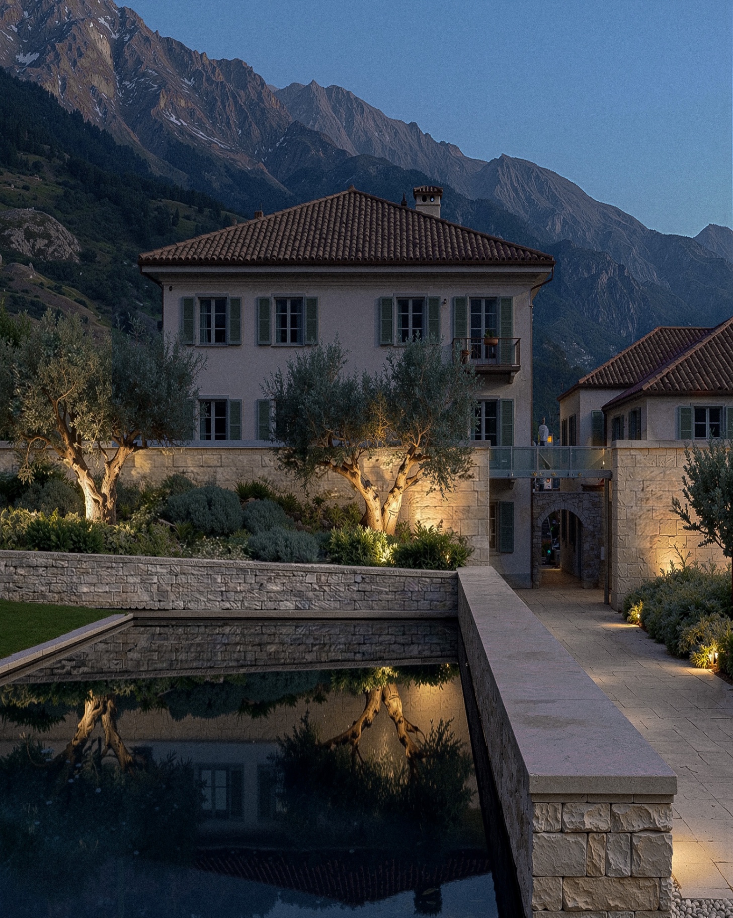 Roman Ruins, Aosta, Italy — new landscape intervention framing the ancient site